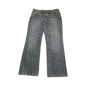 Venezia Jeans Women 18 Blue Bootcut Mid Rise Medium Wash Stretch Denim Pants